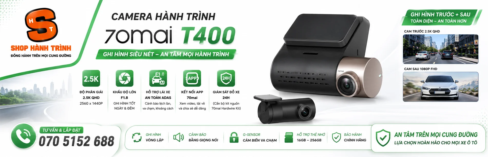 camera hành trình 70mai T400
